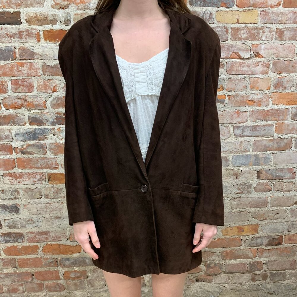 Vintage Brown Sued Bettina Coat